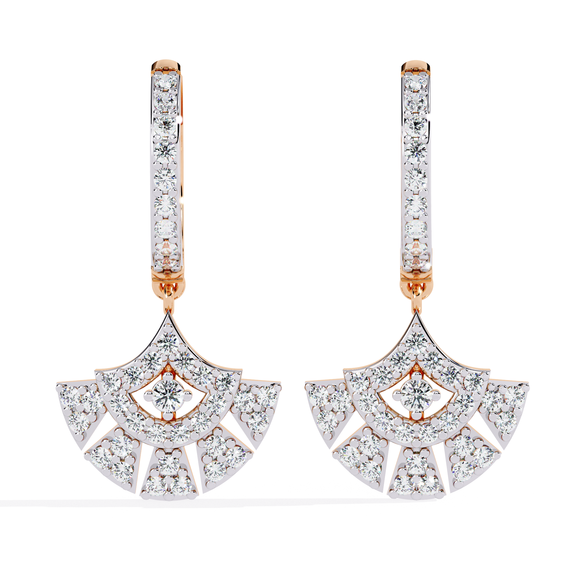 Solitairekart 0.48ct Natural Diamond Danglers Earrings